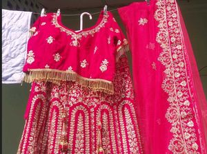 Hot Red Bridal Lahnga|heavy Work