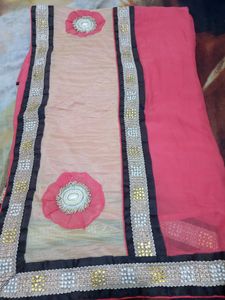 Pure Saree With Blouse