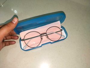 Round Frame Glasses with Case (unused)