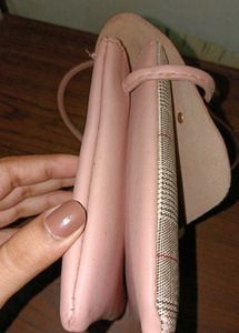 Cute Pink Clutch with Flower Detail