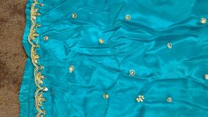 Teal Embellished Lehenga Set