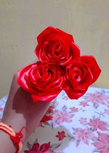 Beautiful Red Silk Rose Bouquet