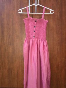 Smocked Button-Front Dress