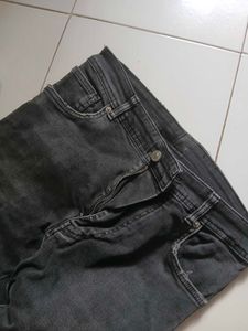 Jeans Grey Washed Denim