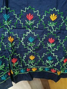 Embroidered Blue Kurta