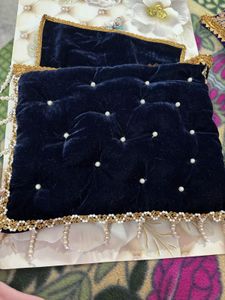 laddu Gopal Rajai  Gadda colour blue fabric velvet
