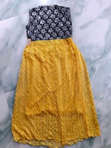 Beautiful Yellow Ethnic Gown