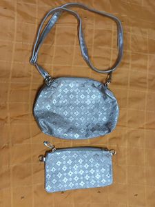 Golden color new handbag