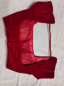 red velvet blouse (padded)