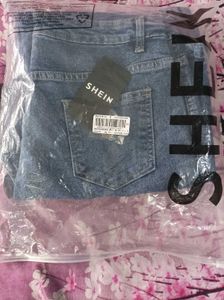 Women's Blue Denim Cargo Jeans