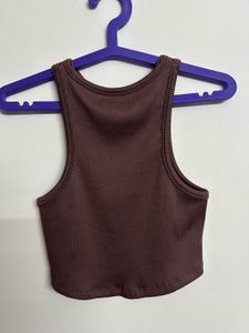Ribbed Cropped Tank Top
