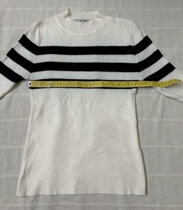 Striped Knit Stretchable Top