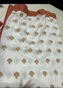 navratri heavy bengoli georgette saree with blause