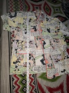 Mickey Mouse Comic Print Pajama Set
