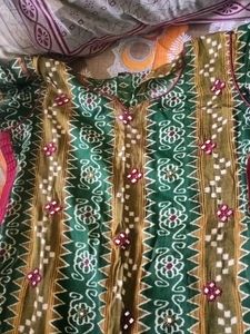 Green Ethnic Printed Kurta