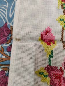 Hand-embroidered Cross-stitch  Sofa backcover