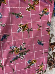 Pink Floral Kurta