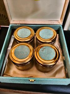 Set of 4 Small Glass Jars with Lids