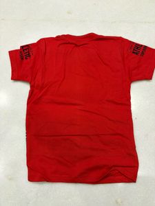 Kids Red Casual Jeans T-Shirt and Short