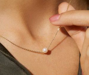 Elegant Single Pearl Necklace
