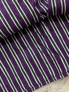Purple Striped Button-Up Kurta