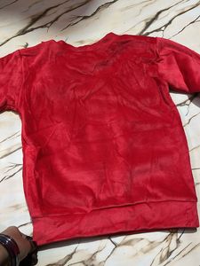 Unused Babygirl Chic Red Velvet Top