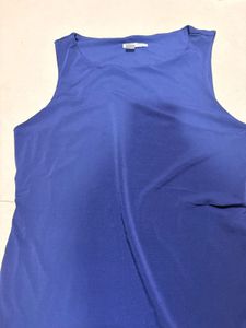Blue Sleeveless Tank Top