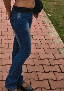 low rise Blue Wash Denim Jeans