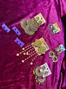 Traditional Indian Earrings- Combo of 8 earrings!!