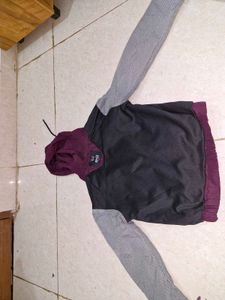 Maroon Hooded Jacket