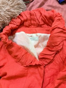 Zara Chic Coral Jacket top