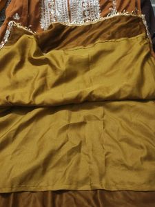 Embroidered Brown Kurta