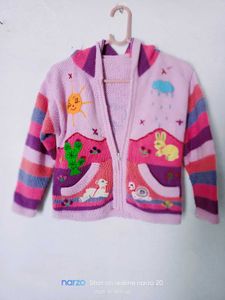 Cute Kids Knit Hoodie