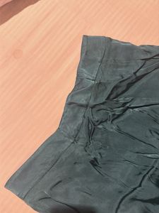 Dark Green Silky Ethnic Skirt