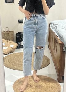 Completely New Ripped Light Wash Denim Jeans