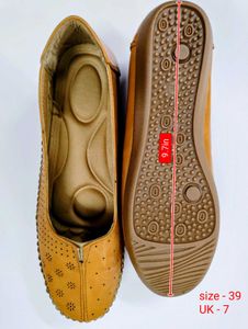 Women Ballerina Shoes (Tan) - Size 7