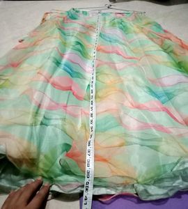 Flowy Floral Print Ethnic Skirt