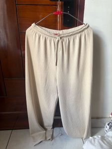 Ribbed Knit Drawstring Pants