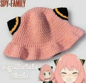 Spy x Family Anya Crochet Bucket Hat