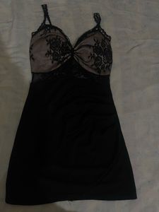 Lace &amp; Ruched Mini Dress