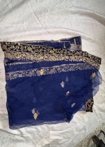 Embroidered Navy Blue Lehenga Choli