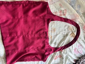 Elegant Maroon Halter Neck Top