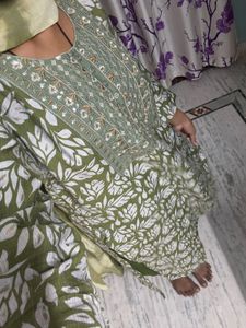 Green Kurta Set with Dupatta
