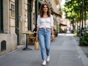 Stylish White Cropped Smocked Top