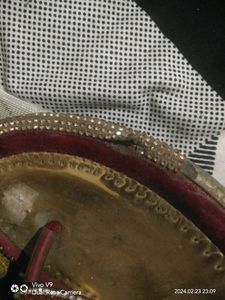 Red &amp; Silver Embellished Juttis