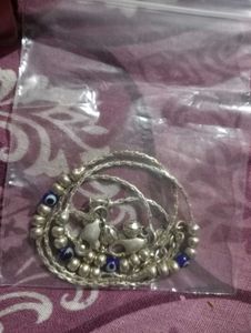 evil eye 🧿 Silver Anklet