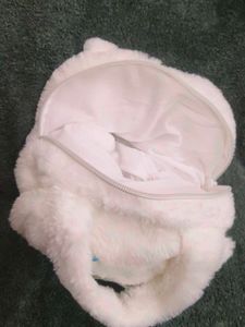 Cute Fluffy White Cartoon Bag