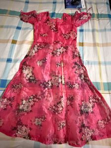 Stunning Pink Floral kurti