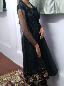 Black Jacket With Inner Frock