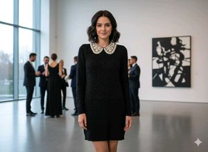Happy🕐 Hr. Branded Elegant Black Dress